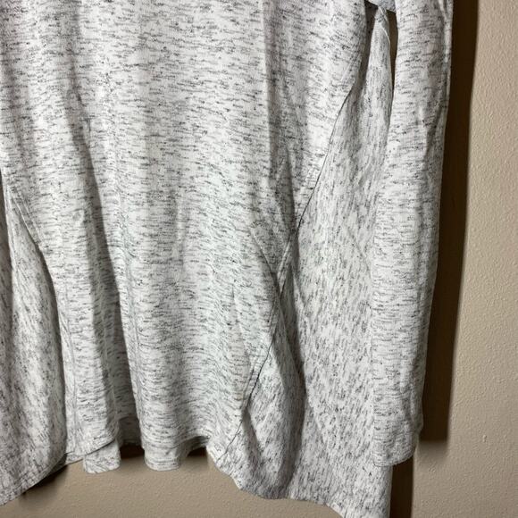 Michael Stars Heathered Light Gray Swing Long Sleeve Top Size Small - Picture 4 of 10
